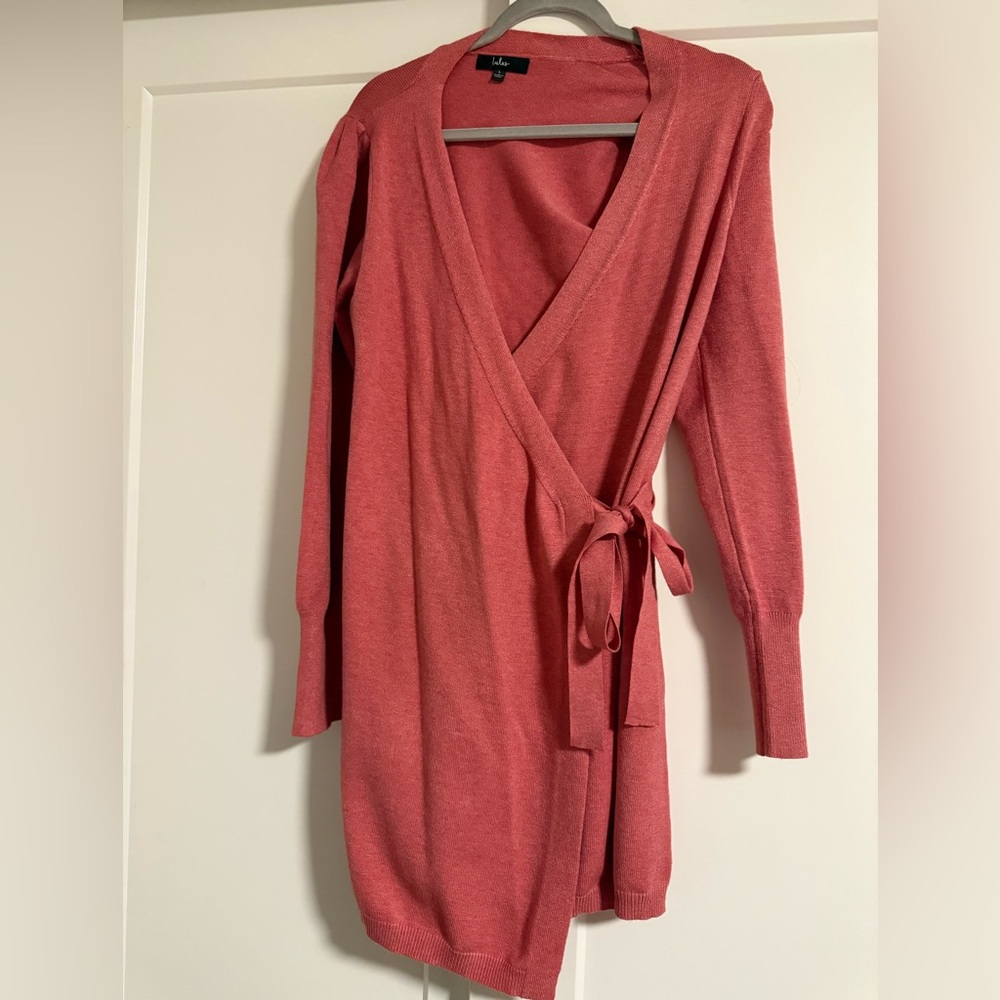 Lulus pink sweater dress NWOT